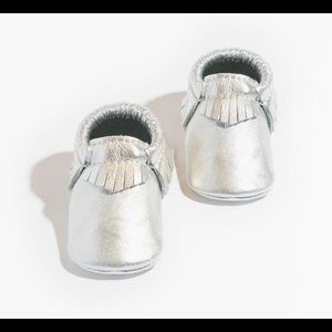 Brand New Freshly Picked Moccasin Size 2 in Chrome